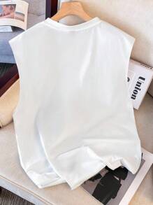 Manfinity Joysei 男士加大码休闲白色贝壳、海星、芙蓉花图案上衣，适合夏季外出穿着