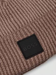 Hugo Boss Fabiano Men's Casual All-Match Brimless Cap - 246 Open Brown - View 3