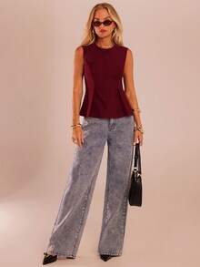 SHEIN Forever 21 Mùa Thu & Đông Halloween Giáng Sinh Năm Mới Đi chơi Lễ tốt nghiệp Dạ hội Thanh lịch Trang trọng Sang trọng Sành điệu Công sở Thường ngày Sinh nhật/Văn phòng/Nhạc đồng quê Buổi hòa nhạc/Câu lạc bộ Gợi cảm/Miền Tây/Công sở/Thời trang đường phố/Cổ điển/Lễ hội/Cocktail/Rave/Dạ hội/Hawaii/Sân bay/Vui nhộn/Cơ bản/Bữa sáng muộn/Phong cách những năm 2000/Phong cách quý tộc/Nhà thờ/Lễ hội trường/Sang trọng/Tiệc tùng/Kín đáo/Hẹn hò/Mùa Thu/Mùa Đông Áo có khóa kéo phía trước - Màu Đỏ Sâu - Xem 3