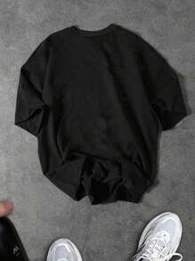 Manfinity Sport Corelite Comfortable Men's Sports Tees With Bold Spider Print And Round Neck - 3-Pack Graphic Tees Spider Graphic Tee Spider Tee - Black - View 2