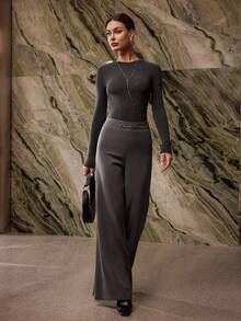 MOTF PREMIUM SUÉTER SLIM FIT DE LANA - Gris Oscuro - Ver 5