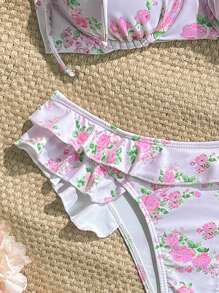 Soleia Bộ đồ bơi bikini họa tiết hoa buộc dây phía trước gợi cảm cho nữ mùa hè trên bãi biển Bộ đồ bơi bikini hoa Bộ đồ bơi xếp nếp Bộ đồ bơi hoa Bộ đồ bơi Boho Bộ đồ bơi đi nghỉ, dễ thương, Kawaii Áo trễ vai Giáng sinh cho trang phục trở lại trường Trang phục nữ trở lại trường Quần áo mùa thu cho nữ Trang phục Goth cho nữ Trang phục câu lạc bộ Trang phục Halloween gợi cảm cho nữ Trang phục đi chơi Trang phục hòa nhạc Trang phục hòa nhạc đồng quê - Nhiều màu - Xem 3