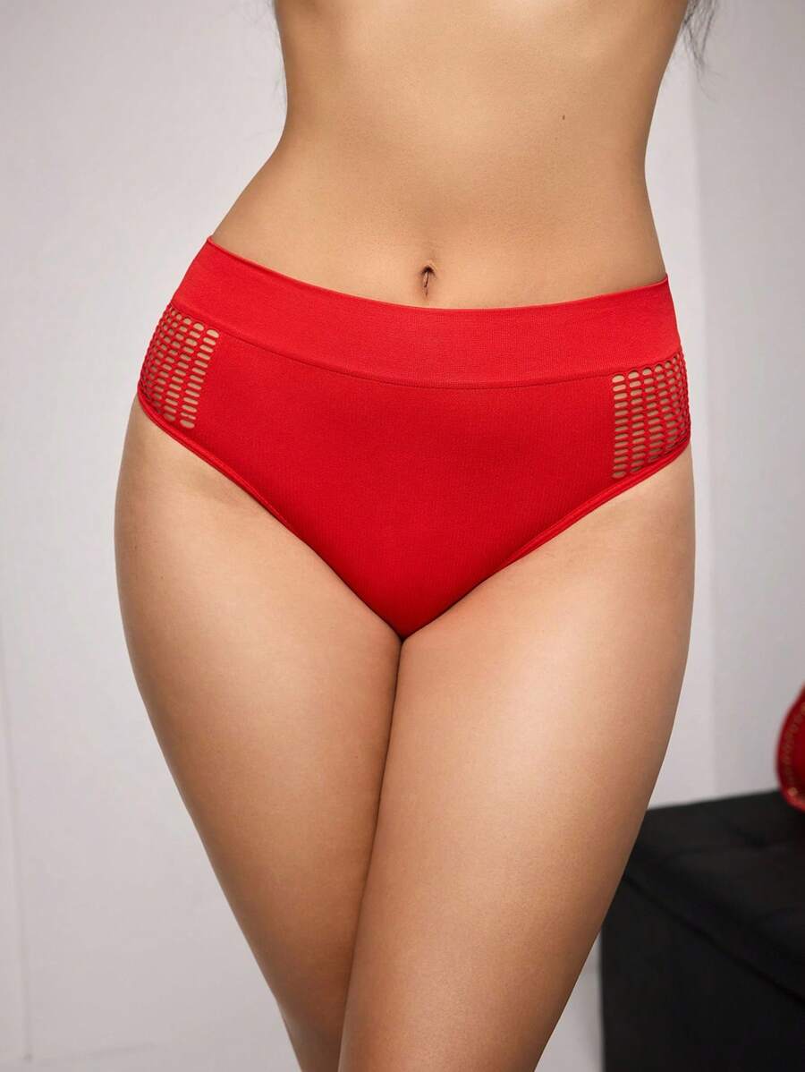 SuitURBody Solid Hollow Out Panty Bridallingerie