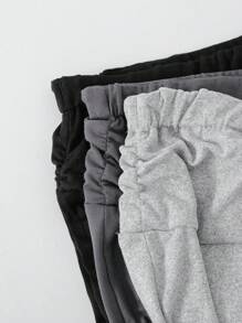 3pcs/Set Tween Girls Casual All-Match Versatile Yoga Sports Jersey Style High Waist Wide Waist Fitted Flare Pants Chic Outfits For Autumn/Winter Fall