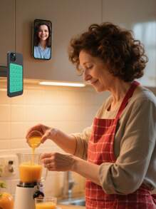 多功能方形硅胶吸盘防水手机支架，24 孔强力粘合硅胶吸盘适用于各种场景，用于固定手机并防止手机掉落，视频振动，手机自拍配件，硅胶手机握把，吸盘手机支架，用于自拍和视频的免提粘合手机握把，手机指握支架