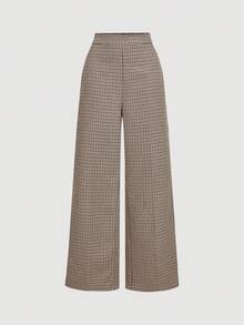 SHEIN MOD Plaid Waist Cinched Women's Long Sleeve Jacket And Pants Casual Suit Set In Fall/Winter,Christmas Clothes For Women,Women's Winter Clothes