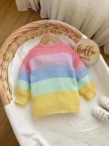 SHEIN Babygirl 彩色针织开衫，可爱百搭，秋冬 - 彩色 - 查看 2