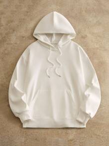 Manfinity NXTstreet 男士休闲日常度假指南针插画印花连帽衫卫衣白色图案连帽衫图案连帽衫山地图案连帽衫指南针图案连帽衫连帽衫街头服饰，适合秋冬