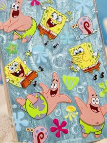 SpongeBob SquarePants | SHEIN Carcasă de telefon mobil durabilă, la modă și distractivă, cu grafică de desene animate - Design de carcasă de protecție, potrivită pentru iPhone