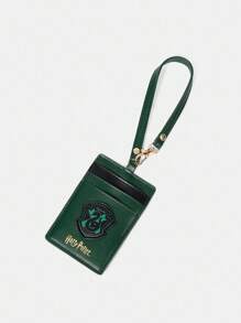 HARRY POTTER X SHEIN 大容量绿色印花便携式卡包
