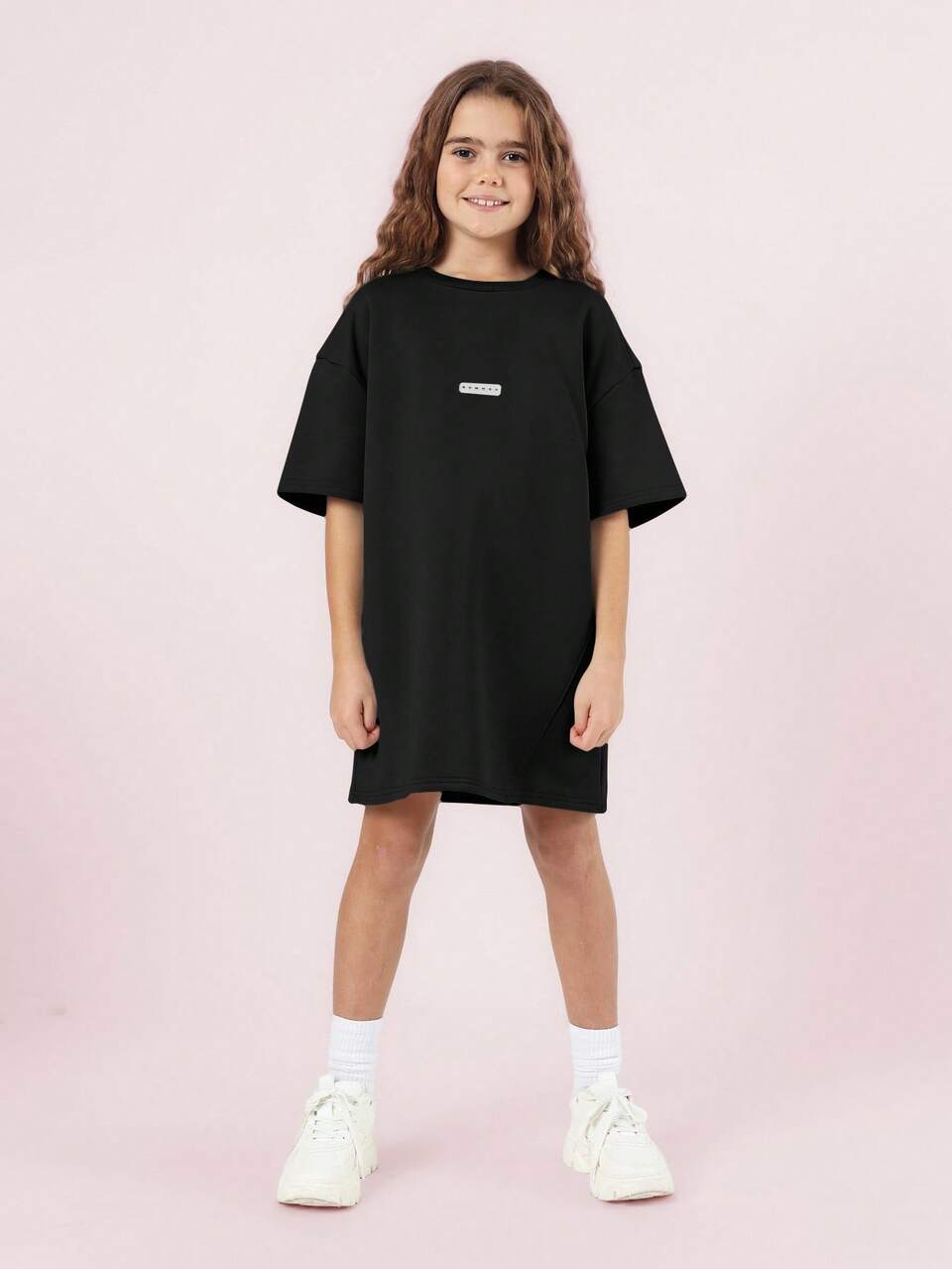 Robe t-shirt oversize à imprimé graphique urbain
