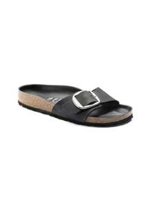 Birkenstock Madrid Big Bucket LEOI 黑色 HEX 平底凉鞋，适合日常穿着 - 黑色十六進位 - 查看 3