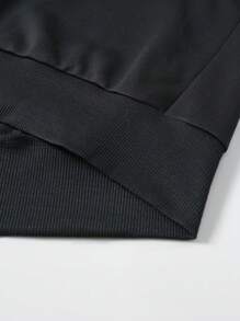 Calvornis Sudadera de talla grande para hombre con parches de colores contrastantes, otoño - Multicolor - Ver 4