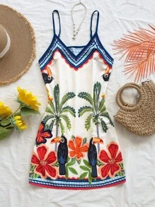 Soleia 休闲时尚印花夏季无袖女式连衣裙 - 彩色 - 查看 5