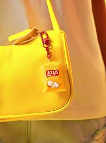 Lay's X SHEIN 薯片钥匙扣、包包挂钩 - 黃色 - 查看 4