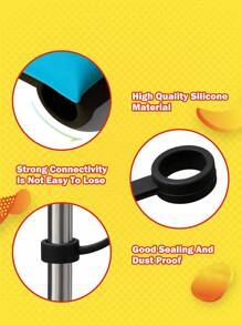 Lay's X SHEIN Dust-Proof Reusable Straw Cap, Suitable For Straws With A Diameter Of 8-10 Mm - Multicolor - View 5