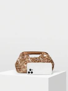 MOTF PREMIUM VÍ DA PU SEQUIN - Cà phê - Xem 4