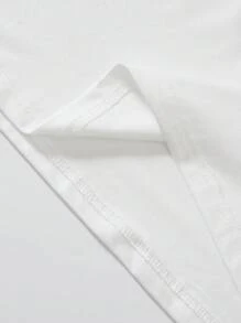 DrmWander Una camiseta de verano casual, holgada y estilizadora con cuello redondo para damas, con estampado de sol y parches