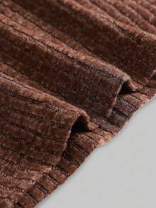 ROMWE Hippie 女士Y2K性感露脐上衣，二合一毛绒豹纹面料钩编细节吊带上衣 - 棕色 - 查看 5