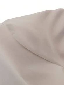 Franclia Gaun Kemeja Patchwork Warna Polos Modis Terbaru, Pakaian Serba Putih untuk Kuliah, Pakaian Musim Gugur untuk Wanita - Putih - View 6