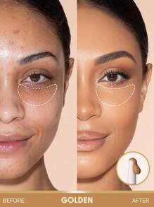 SHEGLAM Poof! Gone 全遮蓋遮瑕膏 品牌 美容 化妝 化妝品 適合女性與女孩 完美搭配夏季春季 Y2K 時尚 流行 生日 母親節禮物 假期 派對準備就緒 最佳顏色 - Golden - 查看 2