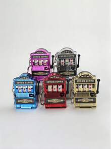 1PC Máy đánh bạc mini PC Móc khóa trò chơi đánh bạc Bùa may mắn Túi đồ chơi giảm căng thẳng cho người lớn Chủ đề sòng bạc Móc khóa giải thưởng Trang trí tiệc thanh Quà tặng nam Bàn làm việc văn phòng Tiện ích vui nhộn - Nhiều màu - Xem 1