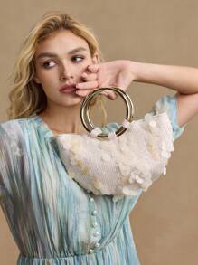 MOTF PREMIUM IRONMONGERY BOSTON TOP HANDLE BAG - Apricot - View 2