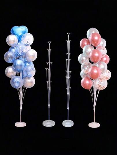 1set Birthday Balloon Stand Kit, Balloon Stand With Base And Pole For Wedding Birthday Party Decoration 70/130/160cm Base Can Be Filled With Water To Fix Balloon Columns