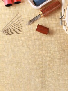 SHEIN 1 Set/2 Sets 25 Stück große Nähnadeln für die Handarbeit - Kreuzstich, Leder & Stickerei Nadeln mit Holz Nadelkästchen für einfache Aufbewahrung