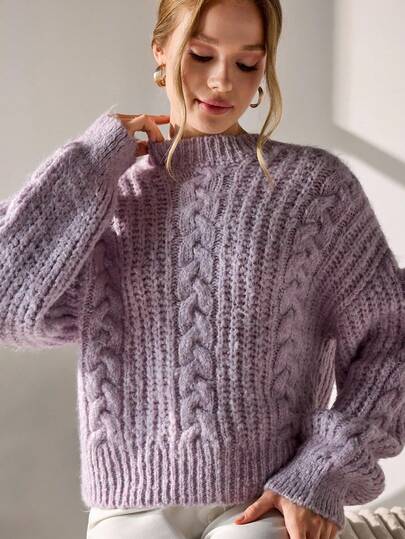 CLARA VERO Women Casual Comfy Sweater With Cable Knit Soft Touch Wool,Jumper,Cream Jumper,Jumpers,Christmas Jumper,White Jumper,Black Jumper,Ladies Jumper,Women's Jumpers