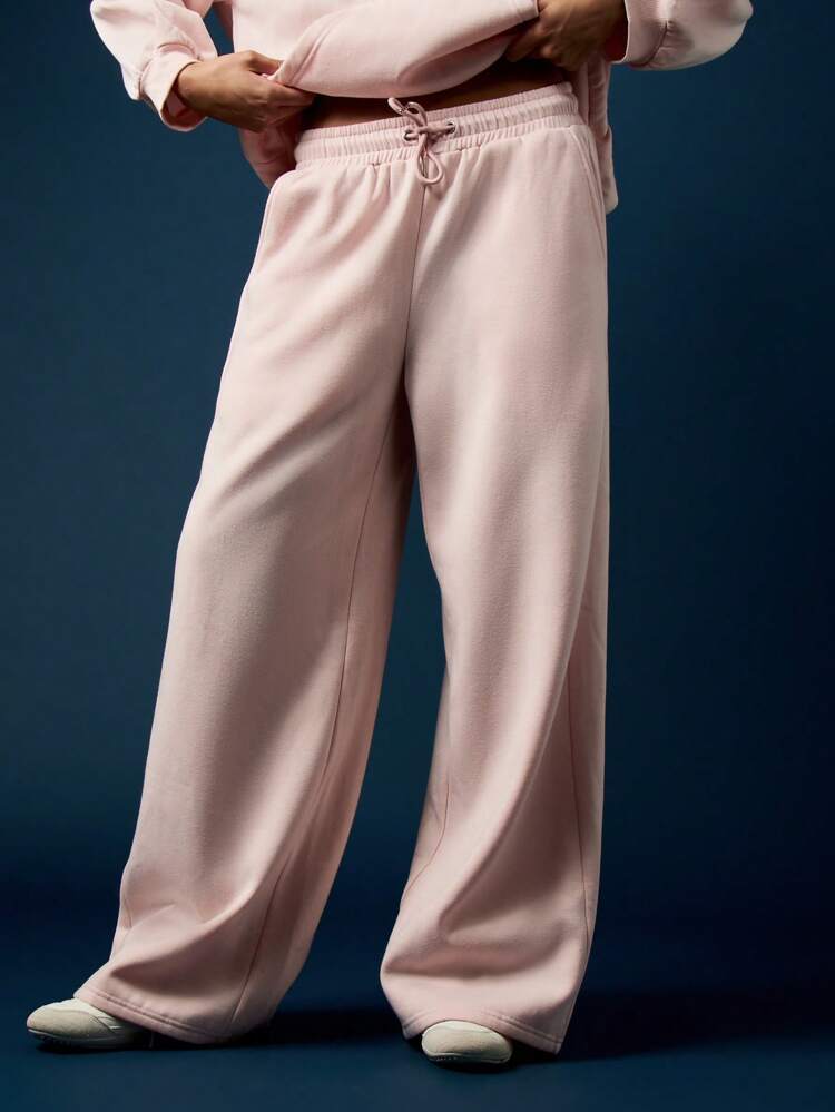 MISSGUIDED Weite Bein Miss Guided Jogginghose, gemütliche Loungewear mit Kordelzug, elastischer Taille, luxuriöse Lounge Hose für Herbst/Winter, bequeme Alltagskleidung