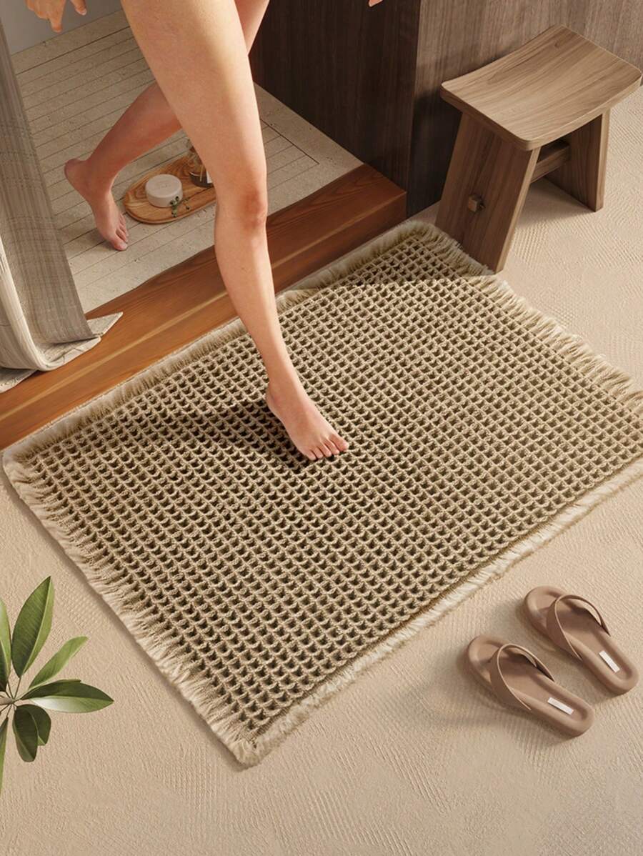 Cirelle Khaki Anti-Slip Floor Mat – Absorbent Furniture Carpet, Indoor/Outdoor Rug, Bathroom Door Mat, Anti-Slip Foot Mat | Door Mat,Welcome Mat,Front Door Mat,Rugs Living Room,Rugs, Carpet For Living Room