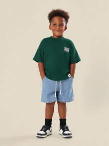 SUMWON Tokyo Japan Racing Club Streetwear Graphic T Shirt Youth Casual Summer Urban Style Modern Car Print Crew Neck Soft Cotton Blend Daily Wear - Green - View 3