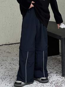 Dazy Kids Pantalones de otoño para niños preadolescentes - Azul Marino - Ver 7