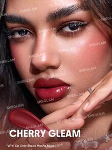 SHEGLAM Bold Booster Lip Plumper Lip Combo Brand Beauty Makeup Face Paint Cosmetic For Women Girls Perfect For Winter Spring Ideal For Y2K Fancy Fashion Suitable For Birthday Gift Party Ready Best Color - Cherry Gleam - View 6