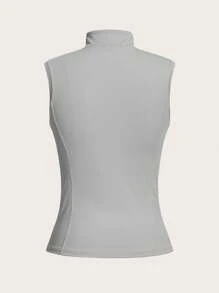 Conjunto de ropa deportiva para mujer, alta elasticidad y amigable con la piel, adecuado para acampada al aire libre, senderismo, deportes y entrenamiento urbano - Gris - Ver 4