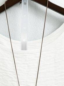 Linhara 大码女式圆领休闲/日常/户外/简约/度假纹理草绿色套头衫，春夏