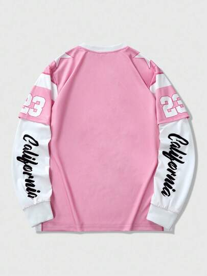 Prep Camiseta deportiva de 2 en 1 con eslogan y gráfico de nombre de ciudad de EE. UU. para hombres