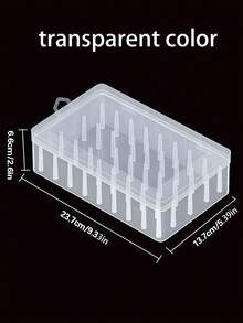 1PC 42 绕线缝纫线收纳盒，刺绣缝纫套装收纳盒，便携式大容量针架，便携式缝纫盒适用于 DIY 缝纫、刺绣和绗缝配件。