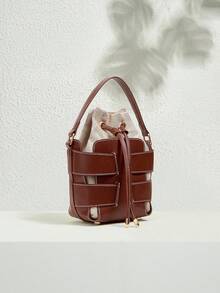 SHECARRY 1PC WOMEN'S FASHION 2 IN 1 SHOULDER & CROSSBODY BAG FOR COMMUTING & EVERYDAY USE