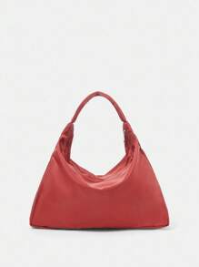 HARRY POTTER X SHEIN Fashion Casual Gryffindor School Embroidered Shoulder Bag - Red - View 9