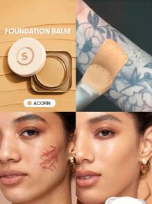 SHEGLAM Fondotinta A Copertura Totale Balsamo-Acorn Fondotinta A Copertura Totale A Lunga Durata Senza Pori Impeccabile Non Sbiadisce Controllo Dell'Olio Fondotinta A Prova Di Sudore Controllo Dell'Olio Correttore A Copertura Totale Correttore Copertura Senza Pori Imperfezioni Non Unto Non Agglomerante Fondotinta In Crema Dall'Aspetto Levigante Fondotinta Liscio Marchio Bellezza Trucco Cosmetico Per Donne Ragazze Perfetto Per Inverno Ideale Per Y2K Elegante Moda Adatto Per Compleanno Regalo Festa Pronto Migliore Colore