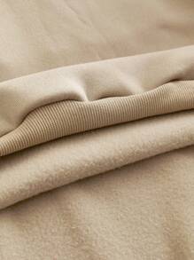 Manfinity NXTstreet Men's Casual Patchwork Letter Embroidered Round Neck Pullover Suitable For Daily Use, For Fall Winter - Multicolor - View 5