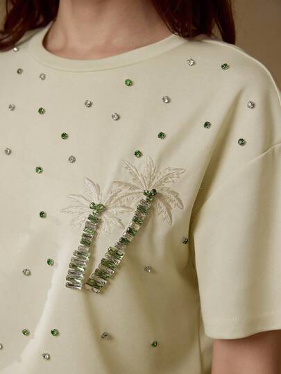 MOTF PREMIUM 水钻细节刺绣T恤