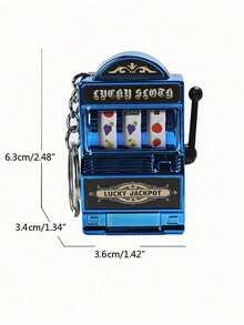 1PC Máy đánh bạc mini PC Móc khóa trò chơi đánh bạc Bùa may mắn Túi đồ chơi giảm căng thẳng cho người lớn Chủ đề sòng bạc Móc khóa giải thưởng Trang trí tiệc thanh Quà tặng nam Bàn làm việc văn phòng Tiện ích vui nhộn - Nhiều màu - Xem 5