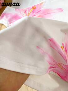 Sparklyn 3pcs Tween Girl Off Shoulder Snug Fit Vacation T-Shirts, Multi-Piece & Multi-Color - Multicolor - View 3