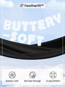 GLOWMODE FeatherFit™ Scoop Neck Tummy Control Jumpsuit Full Length Long Sleeve