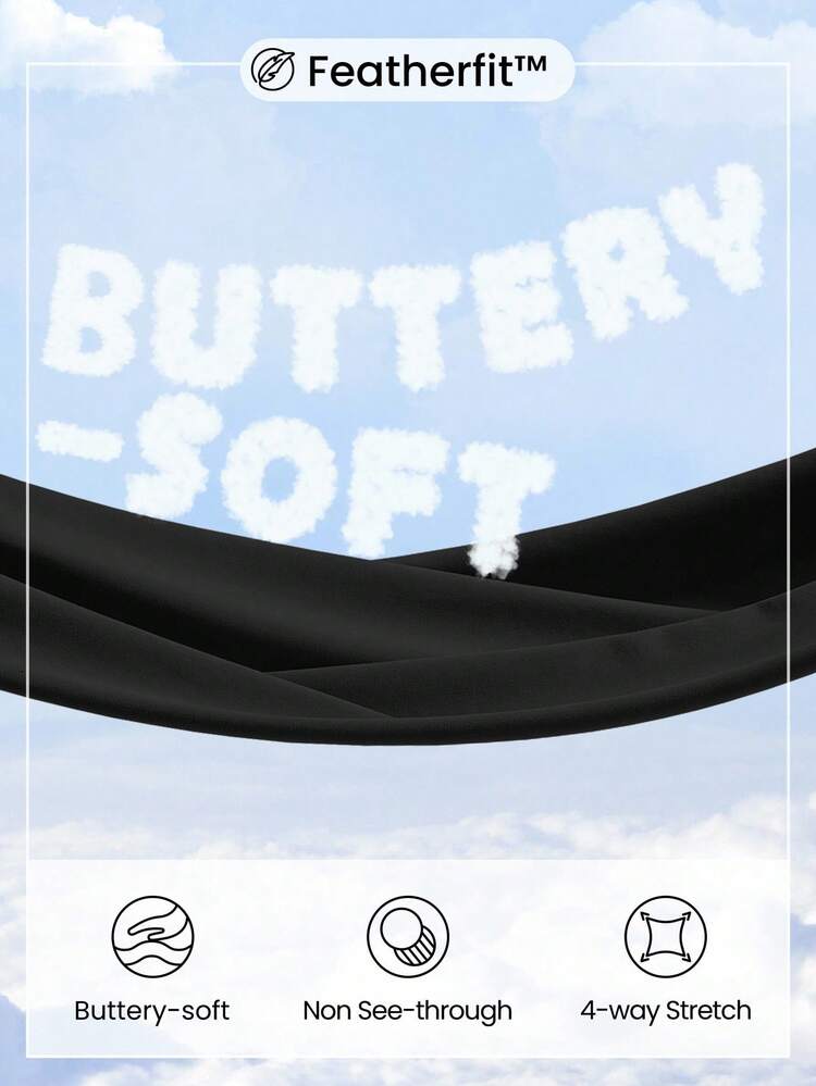 FeatherFit™ Scoop Neck Tummy Control Jumpsuit Full Length Long Sleeve