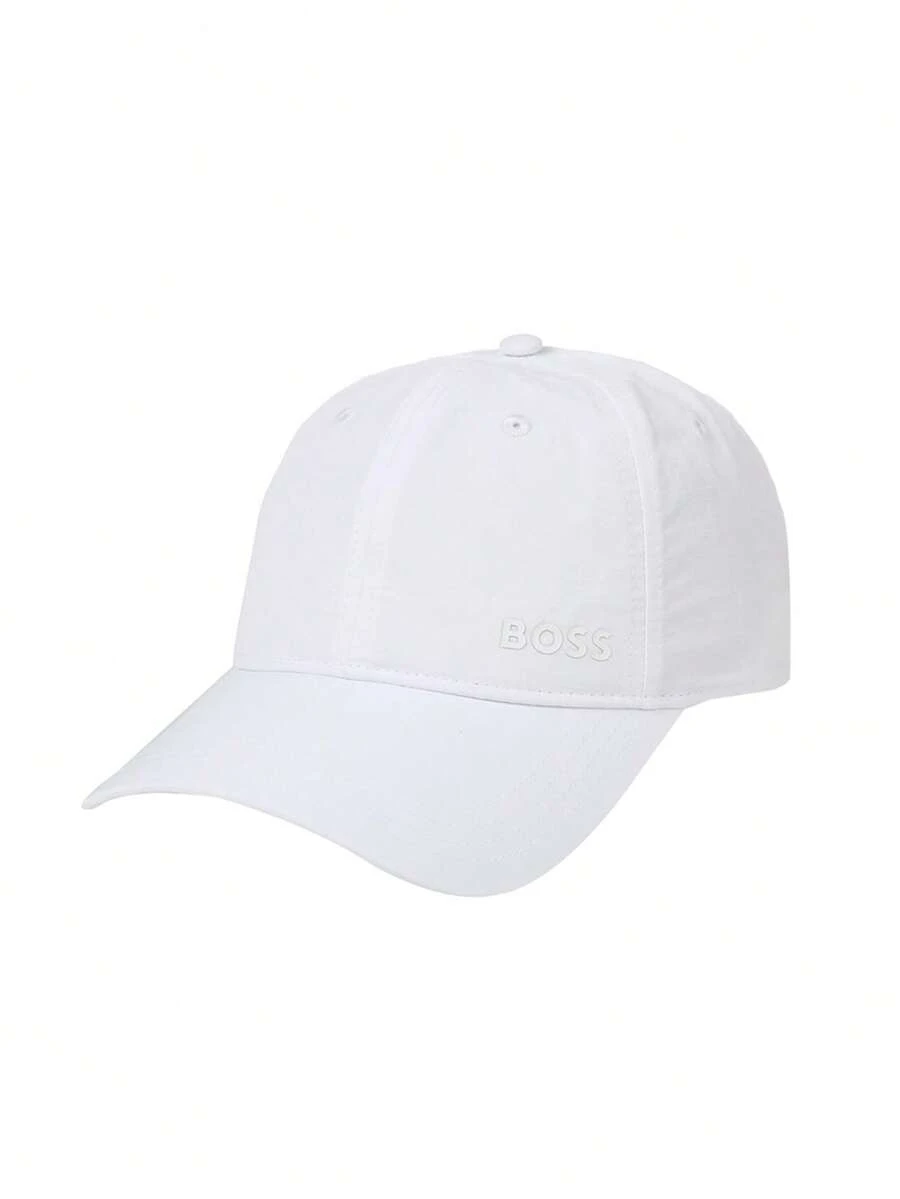 Hugo Boss Men's Casual Everyday Letter Print Baseball Cap - 100 White - View 1