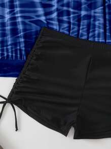 Swim Lushoire 新款女士坦基尼泳衣套装，海滩度假风格，修身又显身材